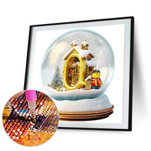 Load image into Gallery viewer, Diamond Painting - Full Round - Christmas crystal ball Q (50*50CM)
