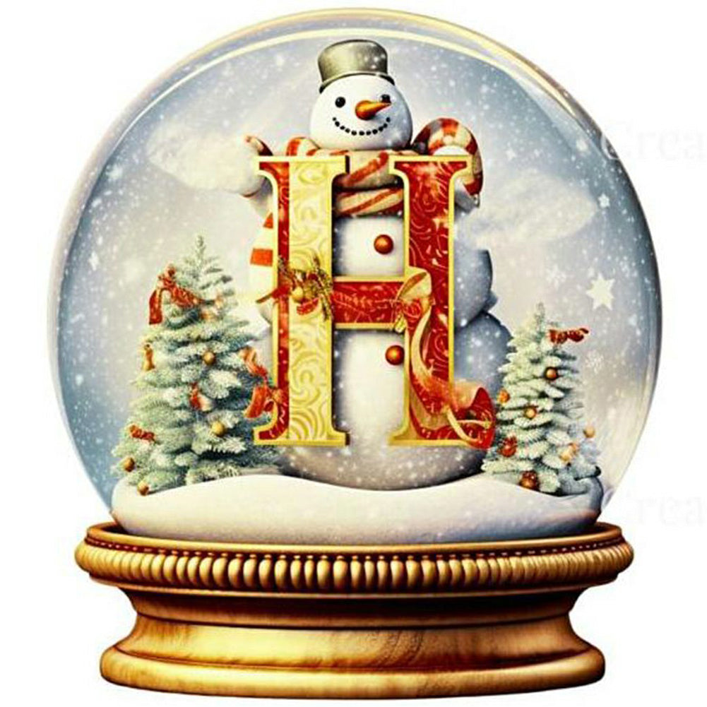 Diamond Painting - Full Round - Christmas crystal ball H (30*30CM)