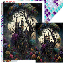 Load image into Gallery viewer, Diamond Painting - Full Round - full moon castle (50*70CM)
