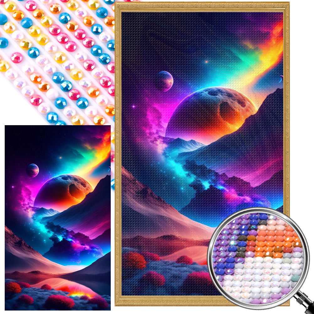 AB Diamond Painting - Full Round - Colorful clouds (40*70CM)