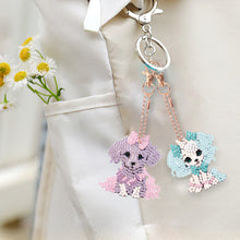 Load image into Gallery viewer, 5PCS Double Sided Full Drill Keyring Diamond Painting Keychain (Small Animal #3)
