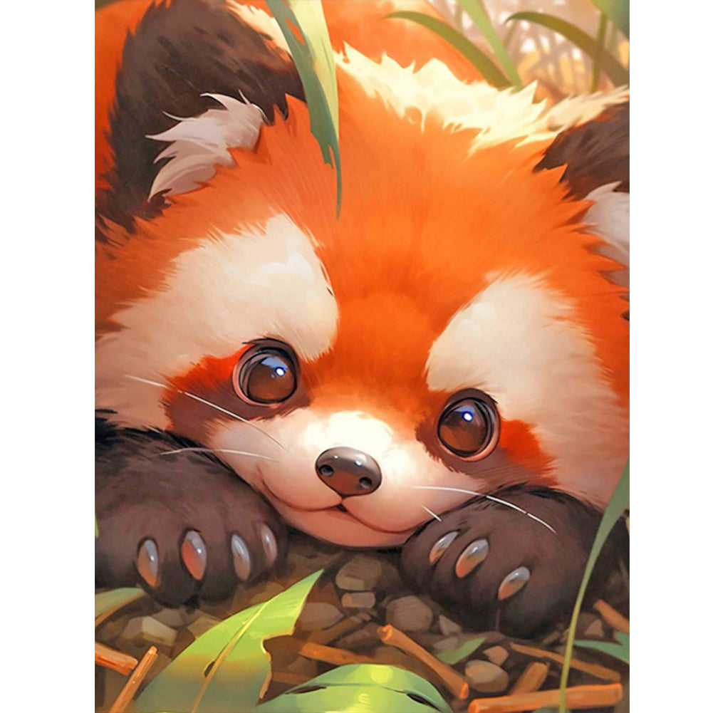 Diamond Painting - Full Round - red panda (30*40CM)