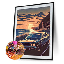Load image into Gallery viewer, Diamond Painting - Full Round - Car driving on the beach (30*40CM)
