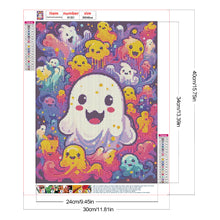 Load image into Gallery viewer, Diamond Painting - Full Round - Cute little ghost (30*40CM)
