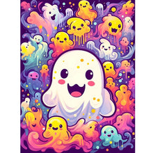 Load image into Gallery viewer, Diamond Painting - Full Round - Cute little ghost (30*40CM)
