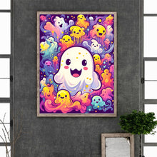 Load image into Gallery viewer, Diamond Painting - Full Round - Cute little ghost (30*40CM)
