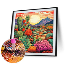 Load image into Gallery viewer, Diamond Painting - Full Round - sunset succulent (40*40CM)
