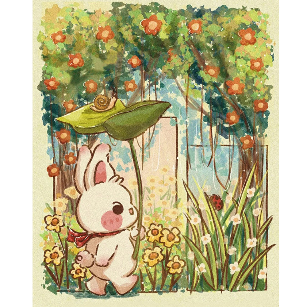 Diamond Painting - Full Round - Rabbit Jungle Adventure (40*50CM)