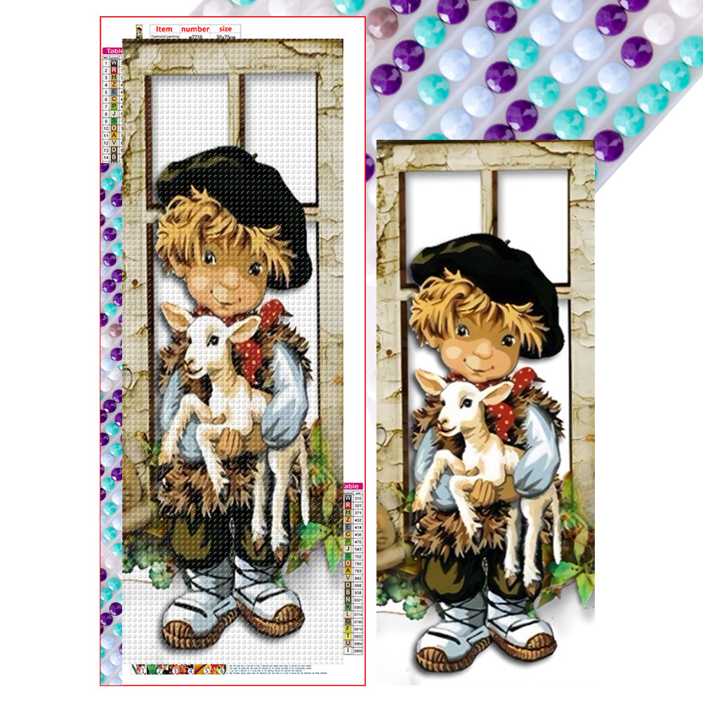 Diamond Painting - Full Round - boy and child (30*75CM)