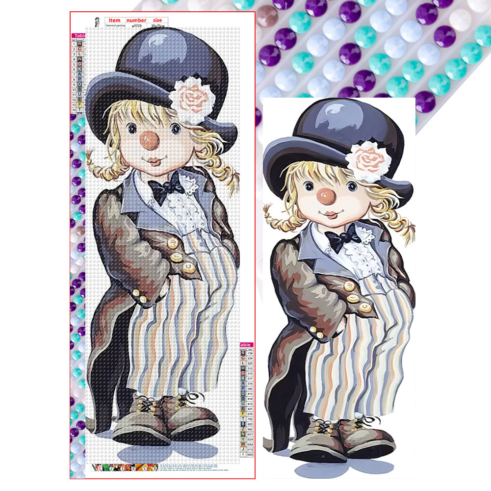 Diamond Painting - Full Round - Clowness (30*75CM)