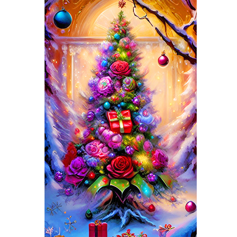 Diamond Painting - Full Round - Christmas tree (40*60CM)
