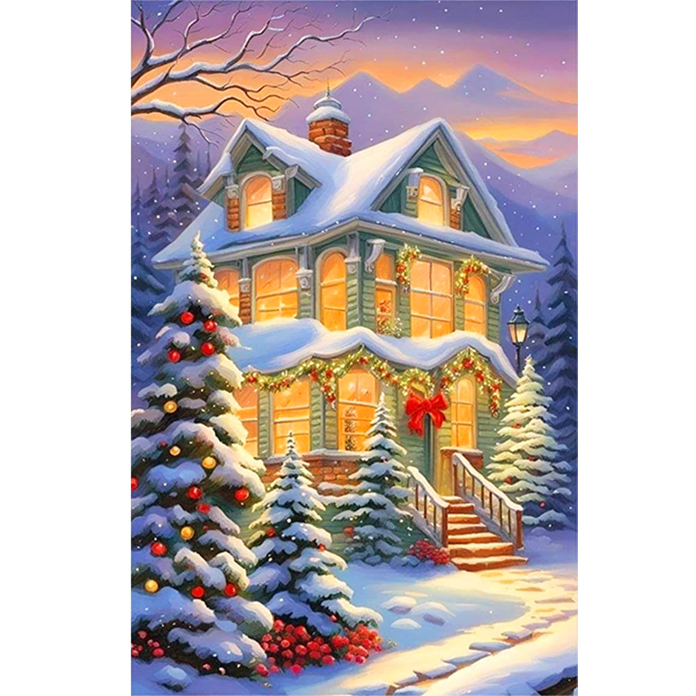 Diamond Painting - Full Round - christmas house (40*60CM)