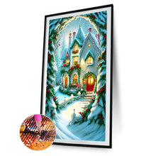 Load image into Gallery viewer, Diamond Painting - Full Round - Christmas snowy night (40*60CM)
