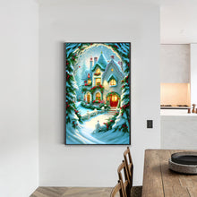 Load image into Gallery viewer, Diamond Painting - Full Round - Christmas snowy night (40*60CM)
