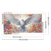 Load image into Gallery viewer, Diamond Painting - Full Round - white dove (60*30CM)
