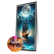 Load image into Gallery viewer, AB Diamond Painting - Full Square - sea sailing boat (40*70CM)

