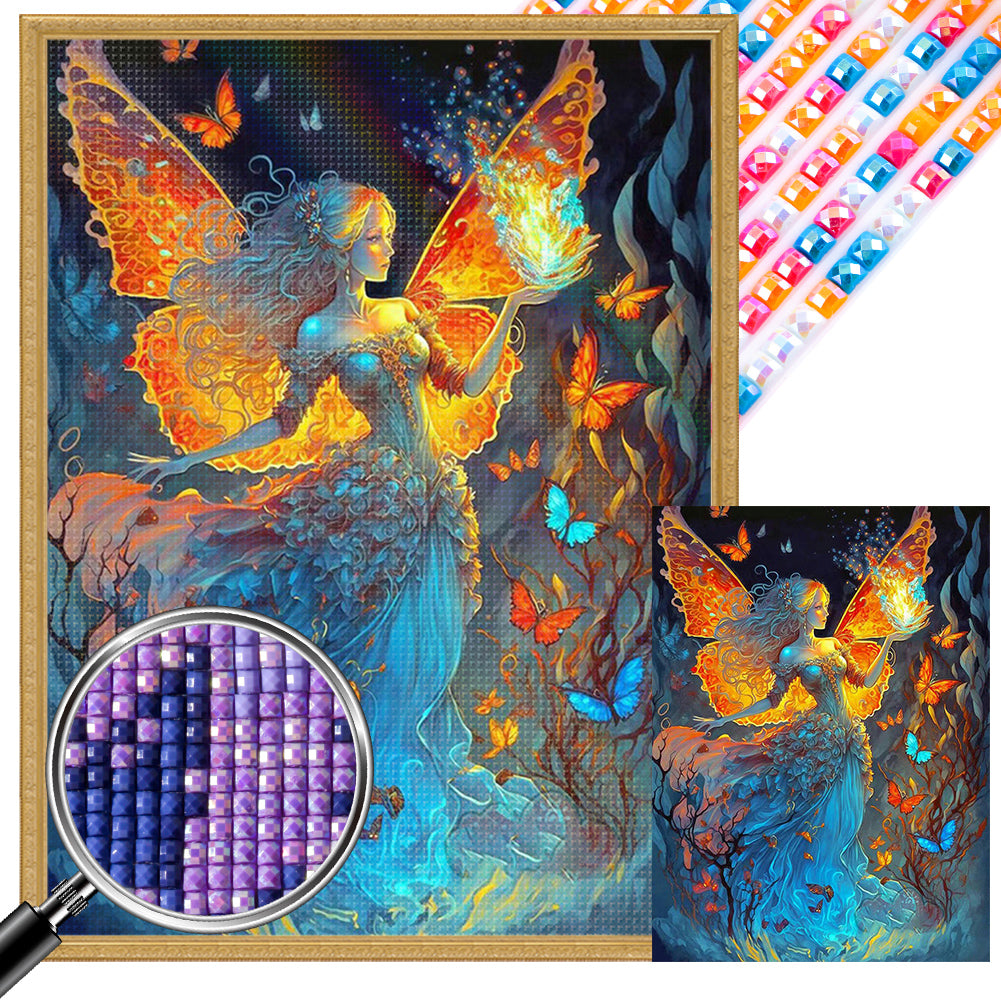 AB Diamond Painting - Full Square - butterfly fairy (45*60CM)