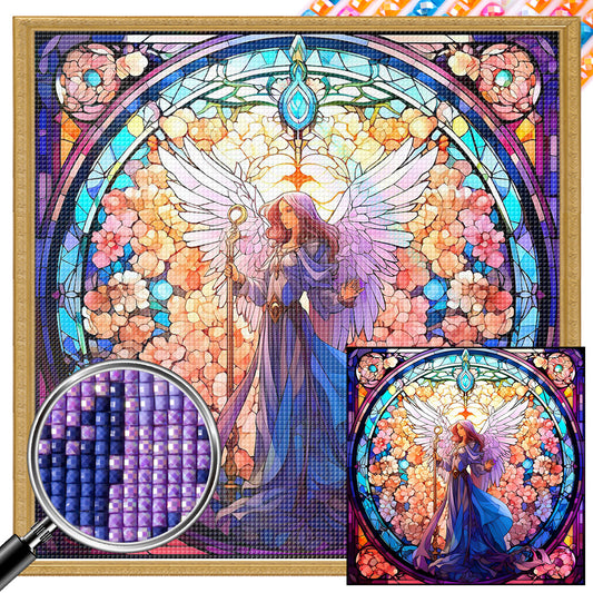 AB Diamond Painting - Full Square - floral angel (30*30CM)