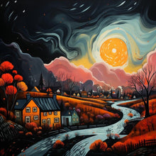 Load image into Gallery viewer, AB Diamond Painting - Full Square - abstract night scene (30*30CM)
