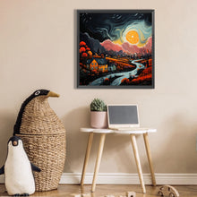 Load image into Gallery viewer, AB Diamond Painting - Full Square - abstract night scene (30*30CM)
