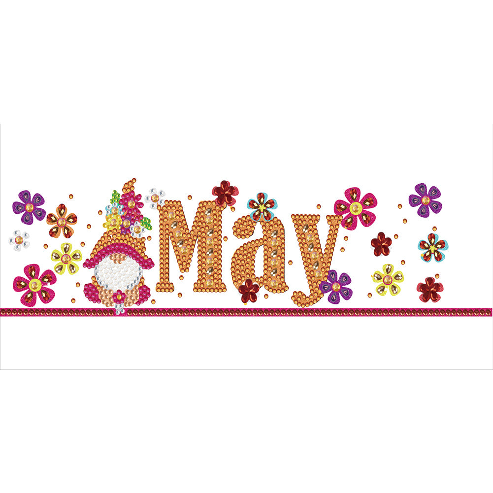 Diamond Painting - Partial Special Shaped - Goblin Calendar (40*20CM)