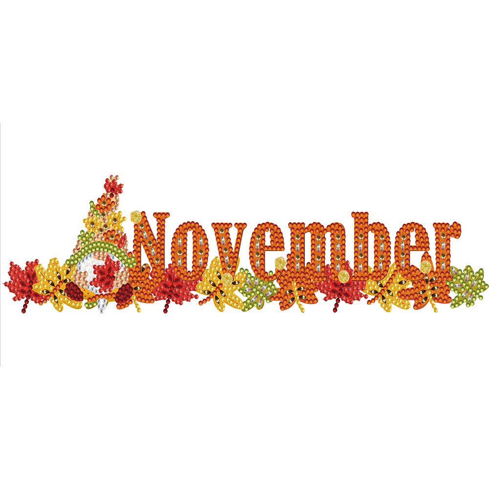Diamond Painting - Partial Special Shaped - Goblin Calendar (40*20CM)