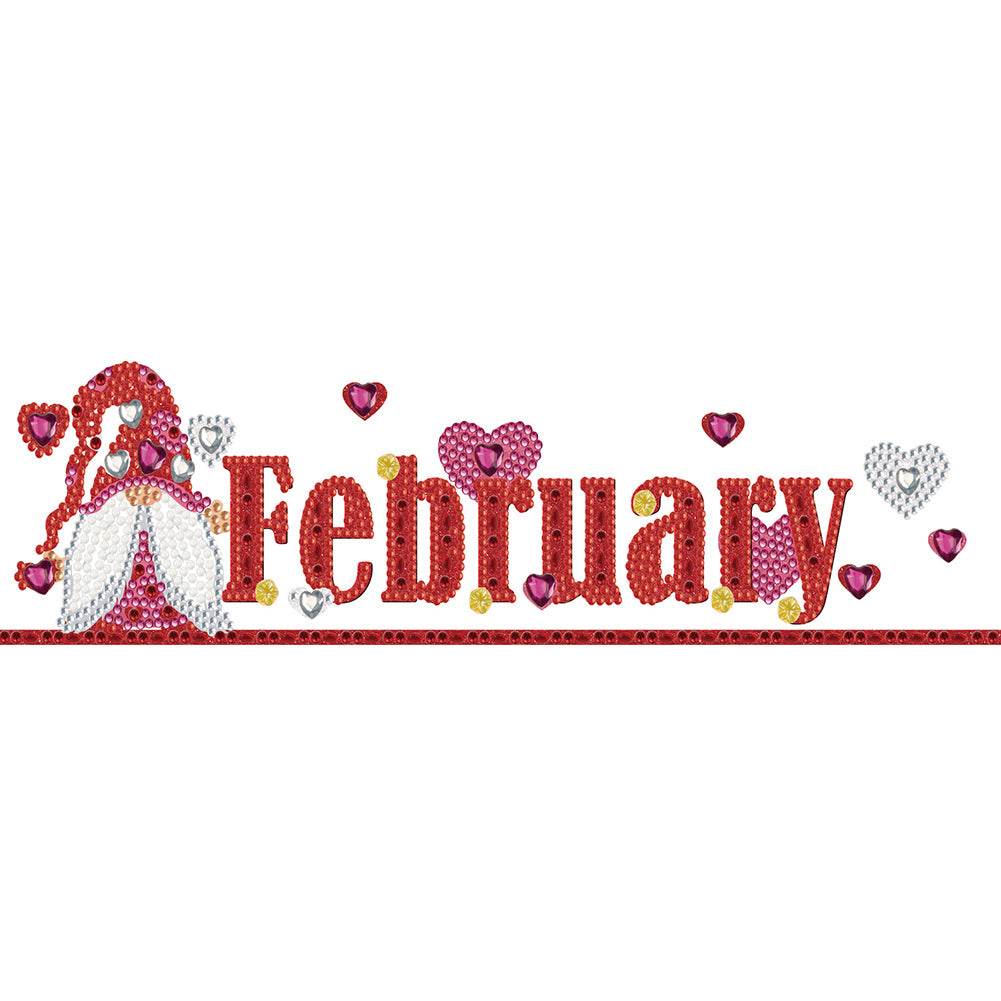 Diamond Painting - Partial Special Shaped - Goblin Calendar (40*20CM)