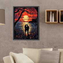 Load image into Gallery viewer, Diamond Painting - Full Round - lovers by the lake (30*40CM)
