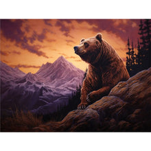 Load image into Gallery viewer, Diamond Painting - Full Round - alpine brown bear (40*30CM)
