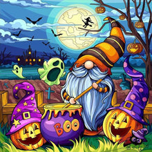 Load image into Gallery viewer, Diamond Painting - Full Round - halloween gnome (30*30CM)
