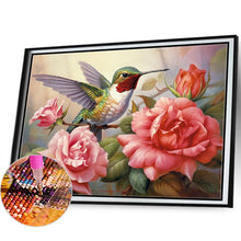 Load image into Gallery viewer, Diamond Painting - Full Square - flower hummingbird (50*40CM)
