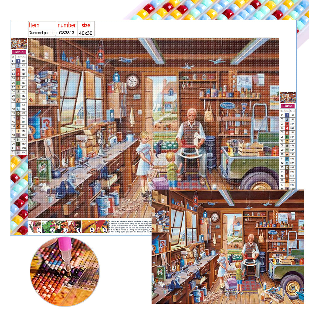 Diamond Painting - Full Square - grocery hut (40*30CM)