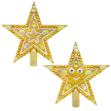 Load image into Gallery viewer, Mini Christmas Tree Star Double Sided Diamond Painting Kits Fun Diamond Art Star

