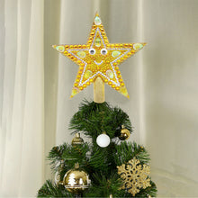 Load image into Gallery viewer, Mini Christmas Tree Star Double Sided Diamond Painting Kits Fun Diamond Art Star
