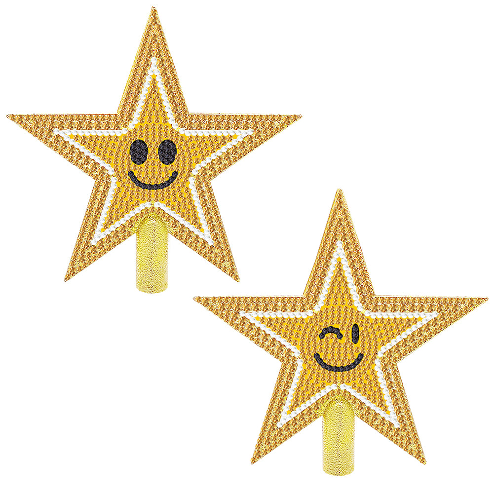 Mini Christmas Tree Star Double Sided Diamond Painting Kits Fun Diamond Art Star