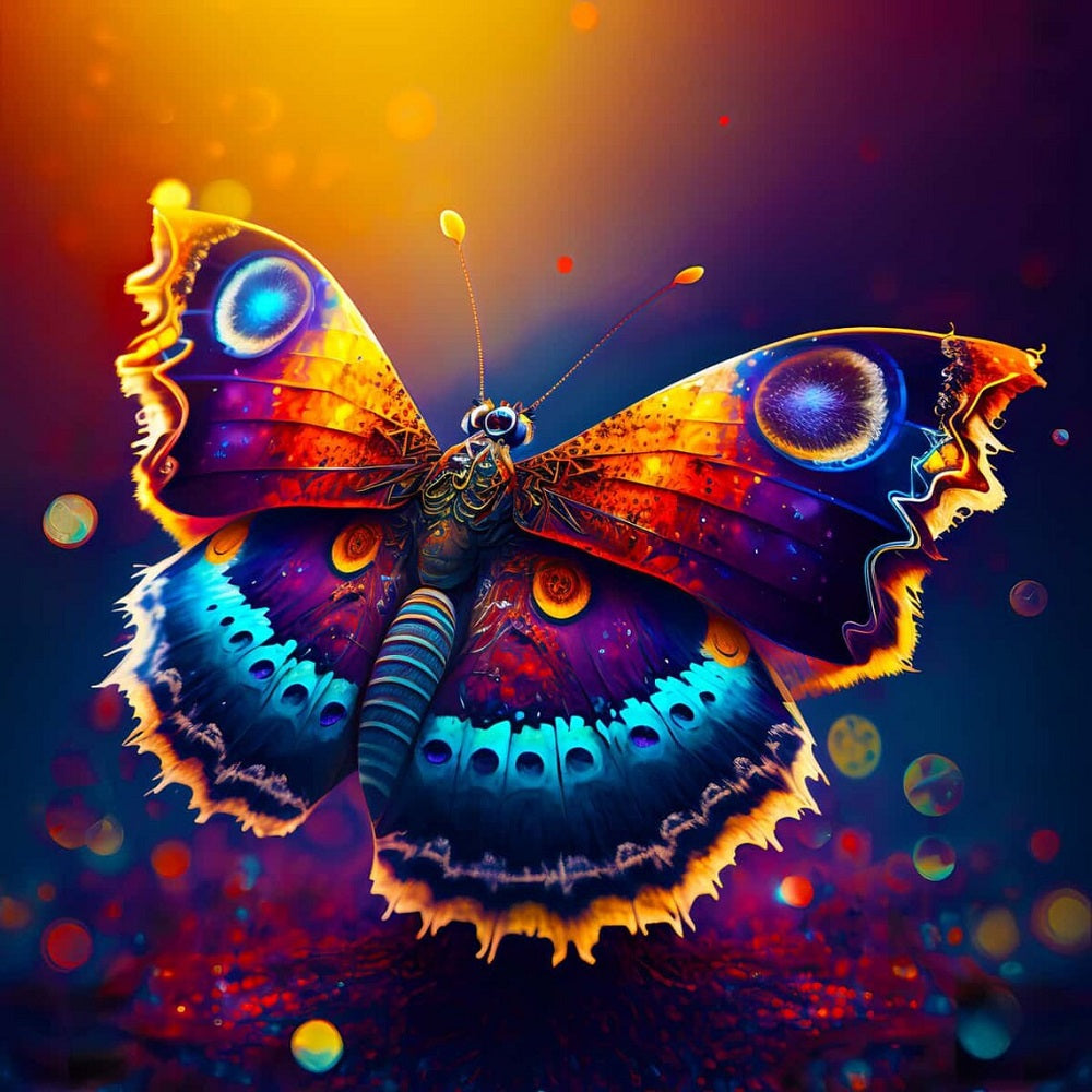 AB Diamond Painting - Full Square - butterfly spreading wings (30*30CM)