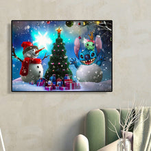 Load image into Gallery viewer, Diamond Painting - Full Round - Snowman and Stitch the Snowman (40*30CM)
