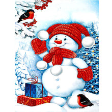 Load image into Gallery viewer, Diamond Painting - Full Round - Christmas snowman (30*40CM)
