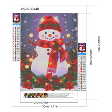 Load image into Gallery viewer, Diamond Painting - Full Round - Christmas snowman (30*40CM)
