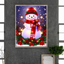 Load image into Gallery viewer, Diamond Painting - Full Round - Christmas snowman (30*40CM)
