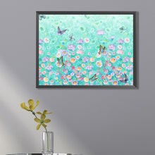 Load image into Gallery viewer, AB Diamond Painting - Full Square - Butterfly on flower bush (30*40CM)
