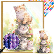 Load image into Gallery viewer, AB Diamond Painting - Full Square - many cats (40*50CM)
