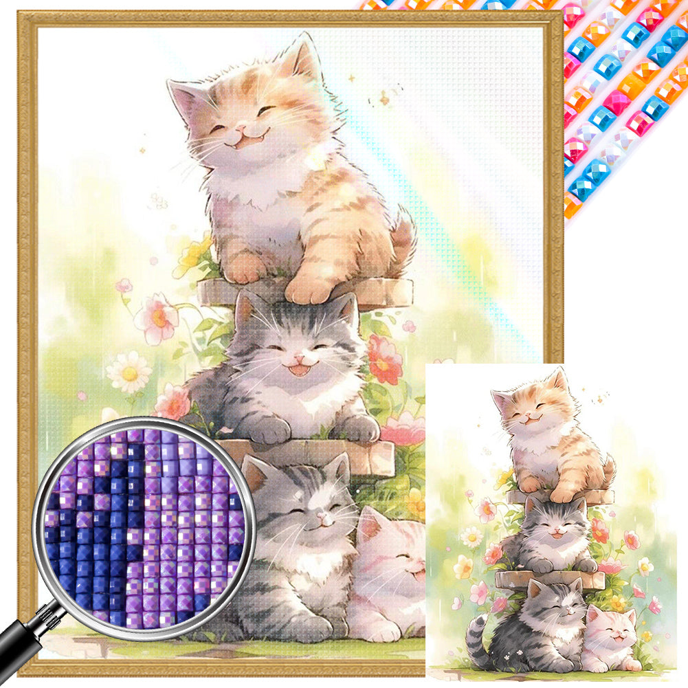 AB Diamond Painting - Full Square - many cats (40*50CM)