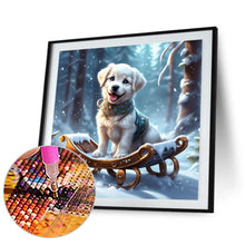 Load image into Gallery viewer, Diamond Painting - Full Round - sled puppy (30*30CM)
