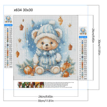 Load image into Gallery viewer, Diamond Painting - Full Round - Christmas bear (30*30CM)

