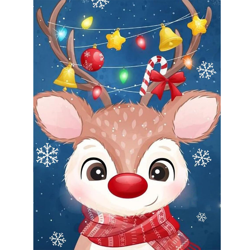 Diamond Painting - Full Round - Christmas deer (30*40CM)