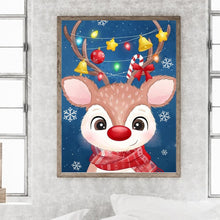 Load image into Gallery viewer, Diamond Painting - Full Round - Christmas deer (30*40CM)
