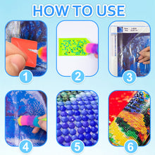 Load image into Gallery viewer, Plush Diamond Painting Drill Pens Diamond Art Painting Tools Pen (Blue Orange)
