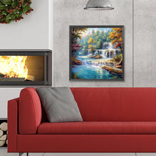 Load image into Gallery viewer, Diamond Painting - Full Round - forest waterfall (30*30CM)
