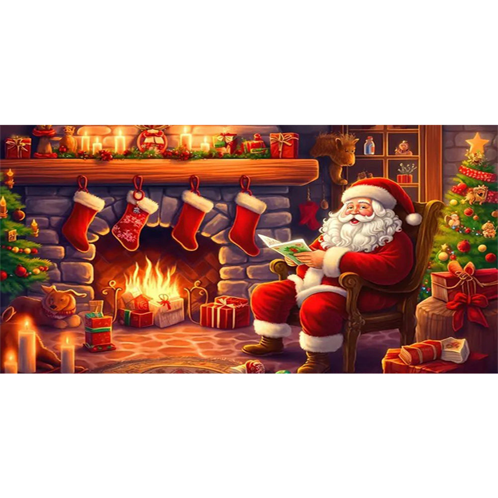 Diamond Painting - Full Round - Santa Claus (60*30CM)